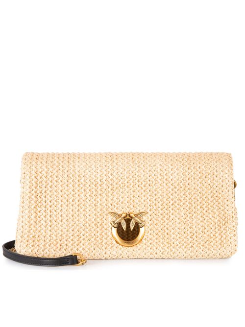 CLICK SOFT HORIZONTAL CLASSIC PINKO | 106022.A391C24Q RAFIA/NERO-ANT. GOLD